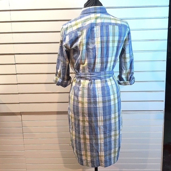 L.L. Bean Women's Signature Camp Shirt Dress, Button-Front Size Medium NWOT35 - Picture 4 of 10